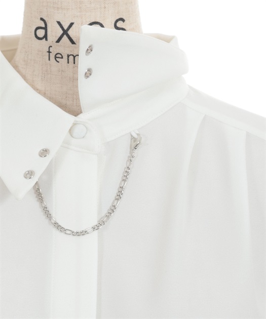 チェーン付コルセット風ブラウス | outlet | axes femme online shop チェーン付コルセット風ブラウス | outlet | axes femme online shop