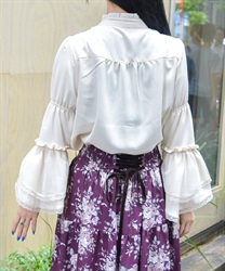 フロントフリル姫袖風ブラウス | outlet | axes femme online shop