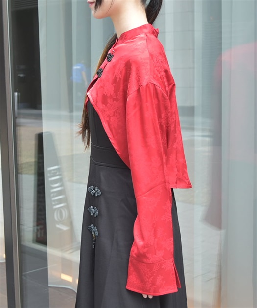芍薬ジャガードチャイナボレロ | レディース服・レディース 芍薬ジャガードチャイナボレロ | レディース服・レディース