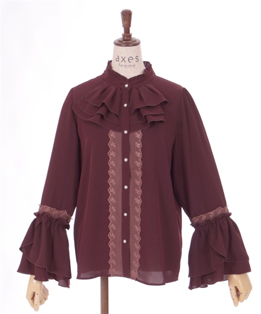 ジャボ風フリルブラウス | レディース服・レディース ジャボ風フリルブラウス | レディース服・レディース
