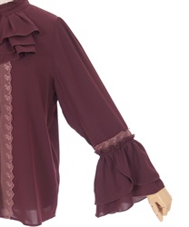 ジャボ風フリルブラウス | レディース服・レディース ジャボ風フリルブラウス | レディース服・レディース