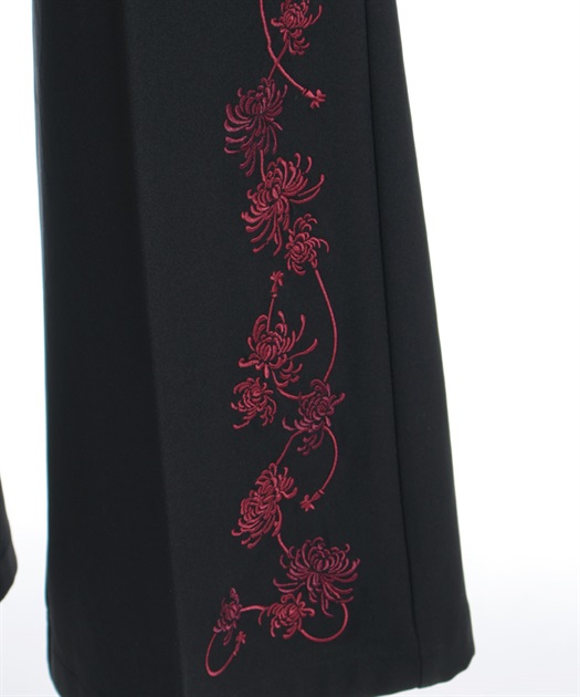 菊刺繍フレアパンツ | REZEN | axes femme online shop