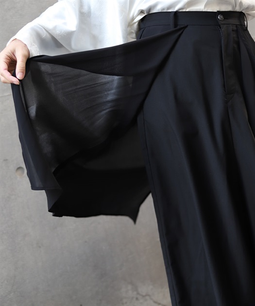 レイヤード袴パンツ | AXES-X | axes femme online shop レイヤード袴パンツ | AXES-X | axes femme online shop