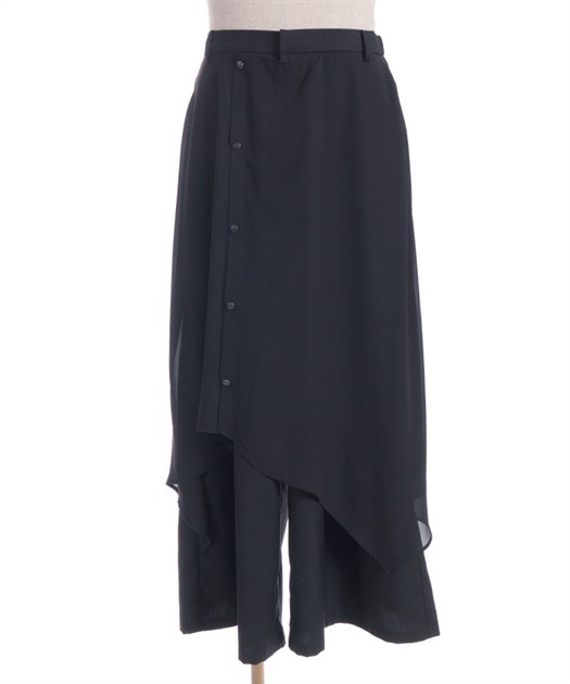 ボタンレイヤード袴パンツ | レディース服・レディース ボタンレイヤード袴パンツ | レディース服・レディース