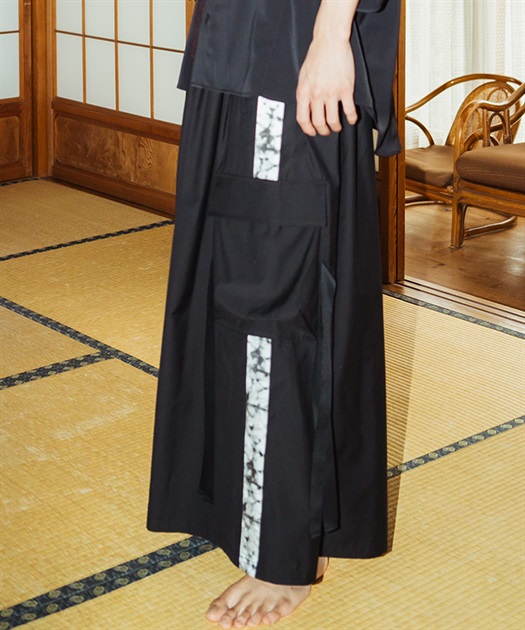 霞柄サイドライン袴パンツ | レディース服・レディース 霞柄サイドライン袴パンツ | レディース服・レディース