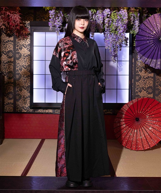 鶴×月プリーツ袴パンツ | REZEN | axes femme online shop