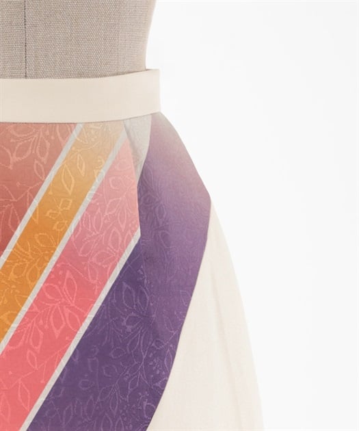 暈しボーダー×浮線綾刺繍スカート【WEB限定価格】 | AXES-X