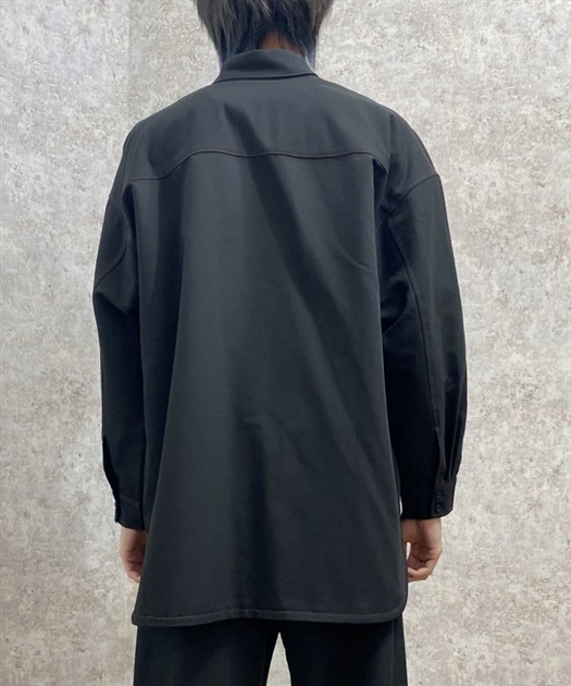配色ステッチシャツジャケット | outlet | axes femme online shop