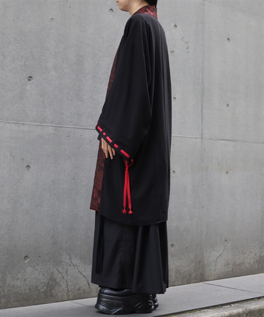 パールチェーン付ジャガード羽織 | レディース服・レディース