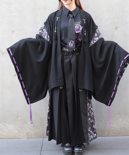 ozz oneste 彼岸花刀柄リバーシブル羽織り 彼岸花羽織パーカー | axes femme online shop