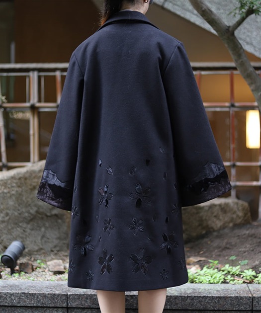 桜パッチワーク刺繍コート【期間限定価格】 | AXES-X | axes 桜パッチワーク刺繍コート【期間限定価格】 | AXES-X | axes