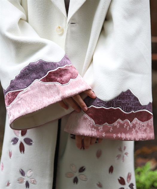 桜パッチワーク刺繍コート【期間限定価格】 | AXES-X | axes 桜パッチワーク刺繍コート【期間限定価格】 | AXES-X | axes