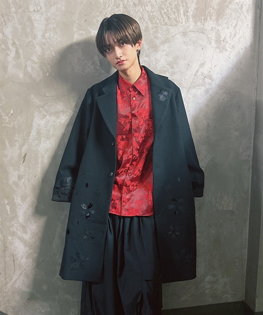 桜パッチワーク刺繍コート | レディース服・レディース 桜パッチワーク刺繍コート | レディース服・レディース