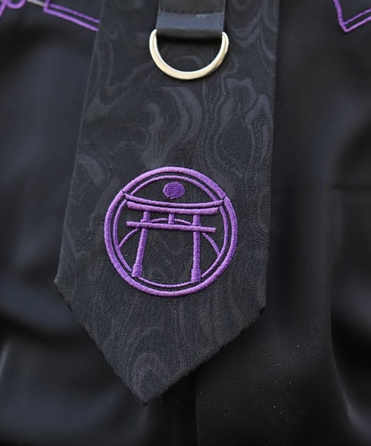 鳥居刺繍Dカン付ネクタイ | REZEN | axes femme online shop