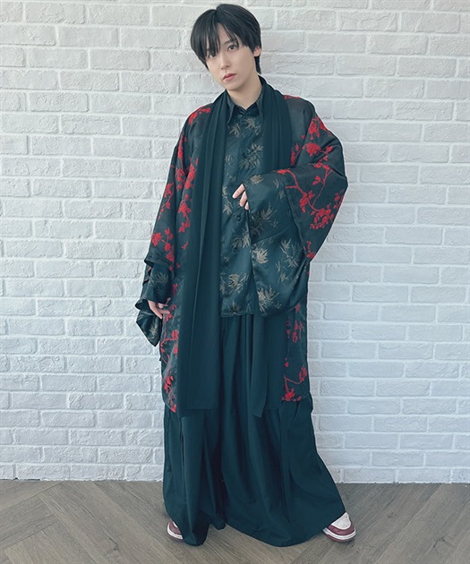 花模様ジャガード羽織【WEB限定価格】 | レディース服 花模様ジャガード羽織【WEB限定価格】 | レディース服