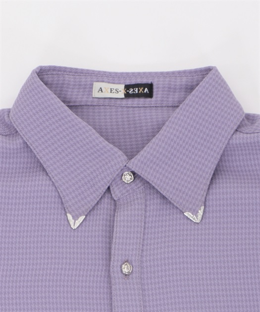 カラーチップ&ローズ釦シャツ | outlet | axes femme online shop カラーチップ&ローズ釦シャツ | outlet | axes femme online shop