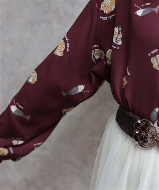 パンケーキプリントシャツ | axes femme online shop