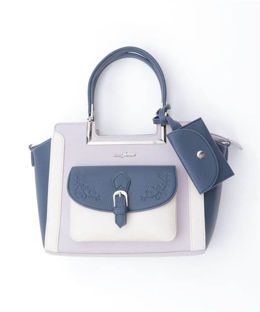 薔薇エンボス配色バッグ | axes femme | axes femme online shop 薔薇エンボス配色バッグ | axes femme | axes femme online shop
