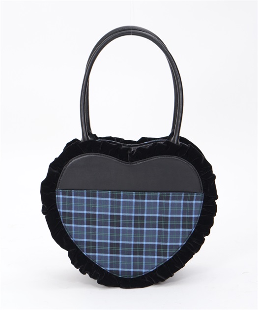 タータンチェックハートバッグ | kawaii | axes femme online shop タータンチェックハートバッグ | kawaii | axes femme online shop