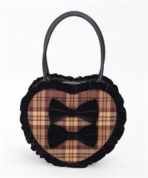 タータンチェックハートバッグ | kawaii | axes femme online shop タータンチェックハートバッグ | kawaii | axes femme online shop