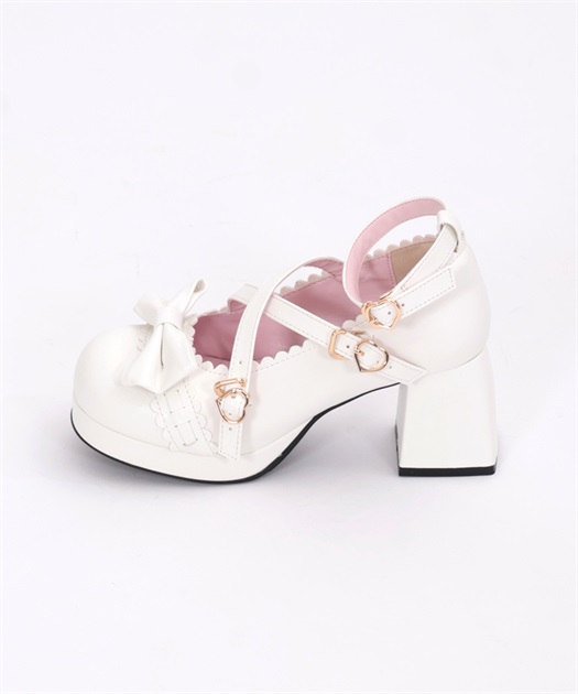 梯子レーススカラップパンプス | kawaii | axes femme online shop 梯子レーススカラップパンプス | kawaii | axes femme online shop