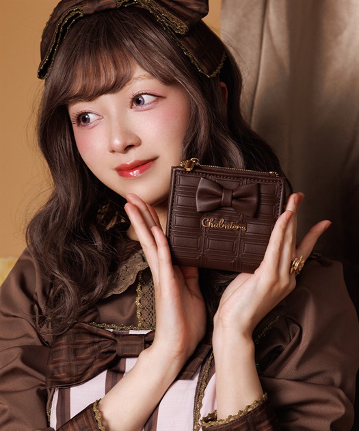 チョコレート二つ折り財布 | Chalmiere | axes femme onlineshop
