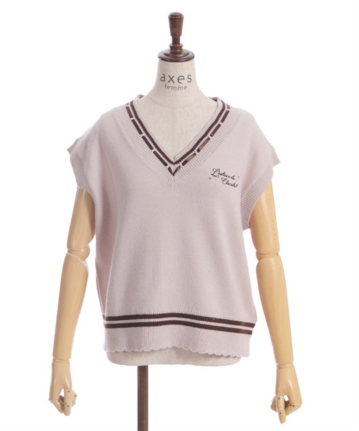 デリスショコラニットベスト | 衣料 | axes femme online shop デリスショコラニットベスト | 衣料 | axes femme online shop