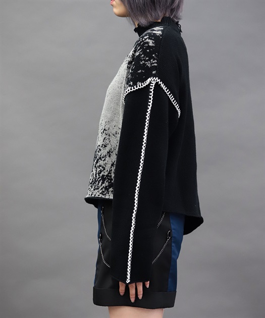 ダメージニットプルオーバー | NIBBLE POISON | axes femme online shop