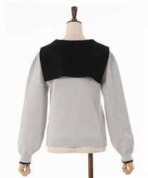 ブローチ付セーラーニット【期間限定価格】 | outlet | axes