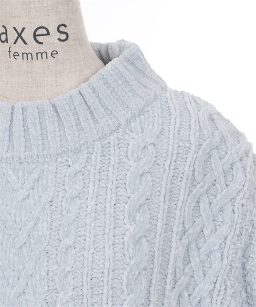 ベロアモールニットプルオーバー | axes femme | axes femme ベロアモールニットプルオーバー | axes femme | axes femme