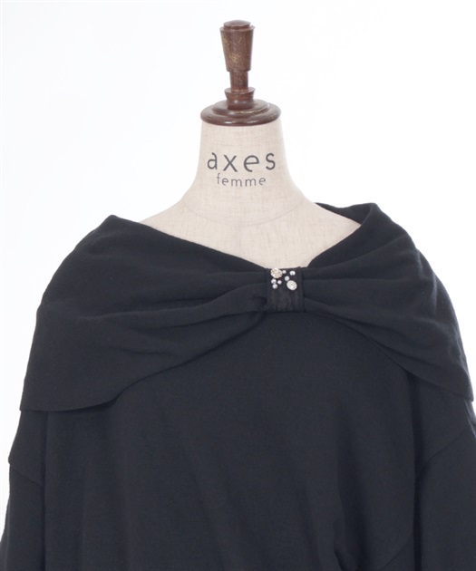 ドレープリボンニット | outlet | axes femme online shop