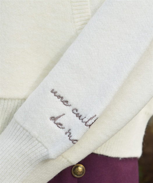 ランダム刺繍ニットフーディー【期間限定価格】 | レディース服 ランダム刺繍ニットフーディー【期間限定価格】 | レディース服