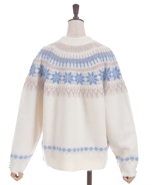 雪柄フェアアイルニット 【会員限定価格】 | axes femme online shop