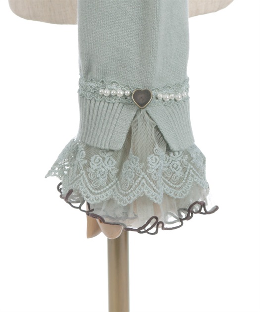 ハート釦バイカラーニットプルオーバー【予約】 | axes femme | axes