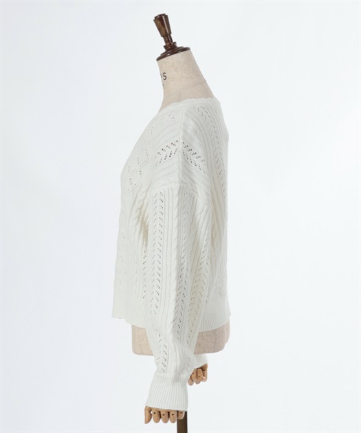 アソート釦ニットカーディガン | outlet | axes femme online shop