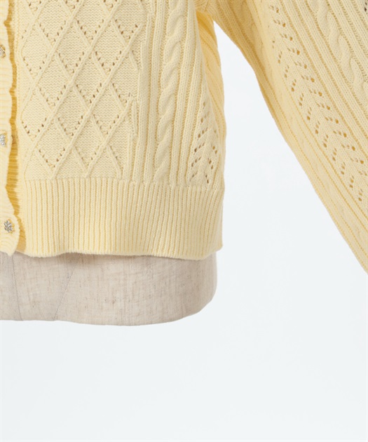 アソート釦ニットカーディガン | outlet | axes femme online shop