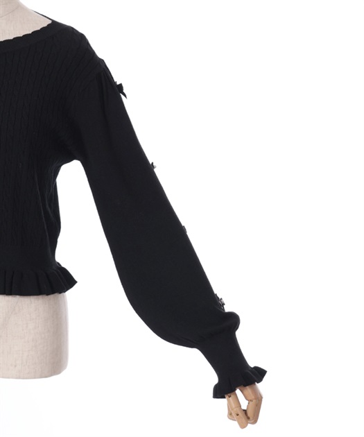 プチリボン付カーディガン | outlet | axes femme online shop プチリボン付カーディガン | outlet | axes femme online shop