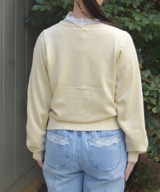 かぎ針ローズニットカーデ | axes femme online shop