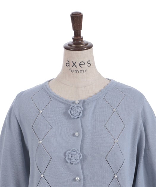 けいとさま専用 かぎ針ローズニットカーデ | axes femme online shop