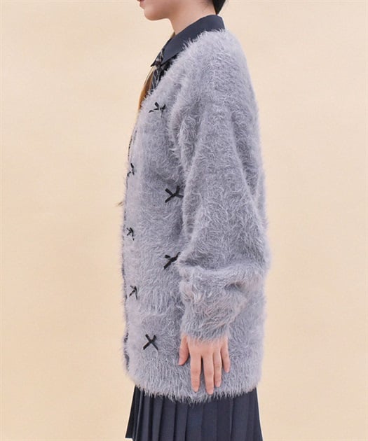 メニーリボンモヘアニットカーディガン | outlet | axes femme メニーリボンモヘアニットカーディガン | outlet | axes femme