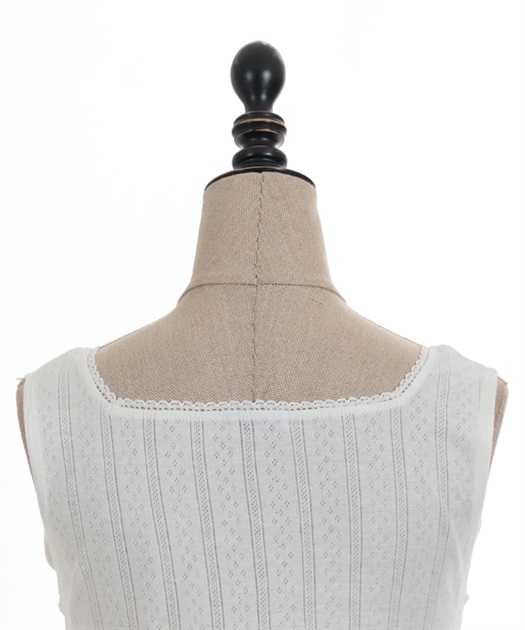 レースアップデザインタンク | outlet | axes femme online shop レースアップデザインタンク | outlet | axes femme online shop