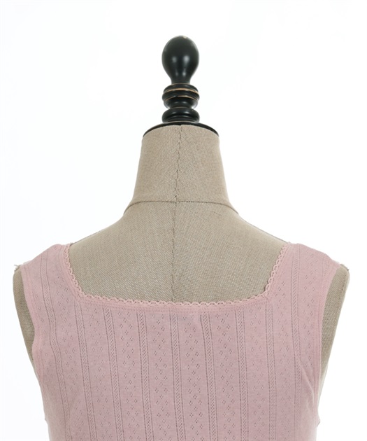 レースアップデザインタンク | outlet | axes femme online shop レースアップデザインタンク | outlet | axes femme online shop