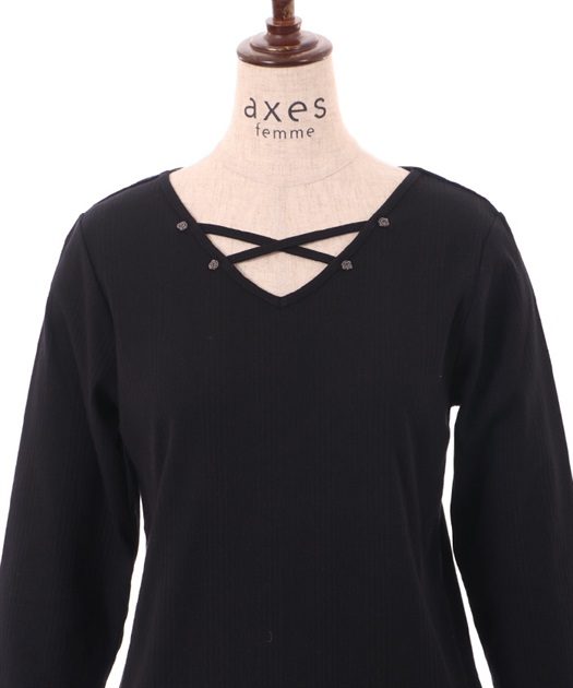 前後2WAYクロスリブプルオーバー | outlet | axes femme