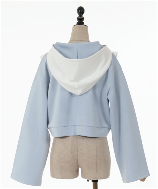 ハーフジップフリルパーカー | outlet | axes femme online shop ハーフジップフリルパーカー | outlet | axes femme online shop