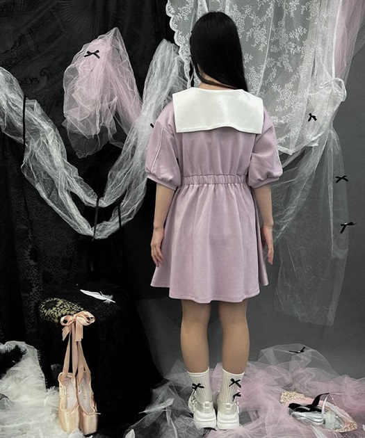 セーラーカラーカットワンピース【期間限定価格】 | POETIQUE セーラーカラーカットワンピース【期間限定価格】 | POETIQUE