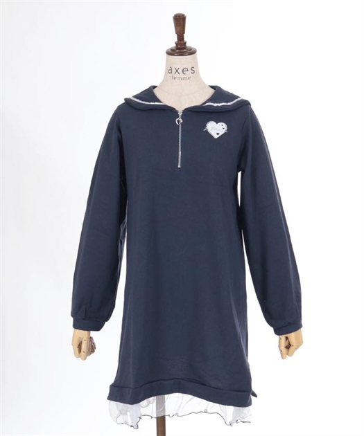 kidsジップセーラーパーカーワンピース | outlet | axes femme kidsジップセーラーパーカーワンピース | outlet | axes femme