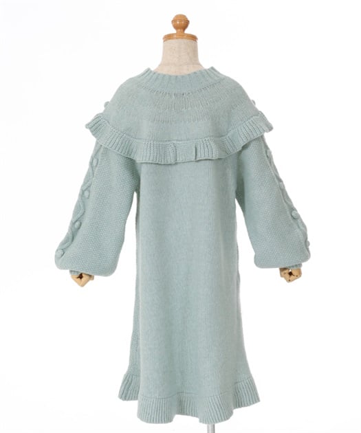 kidsヨーク刺繍ニットワンピース | outlet | axes femme online shop