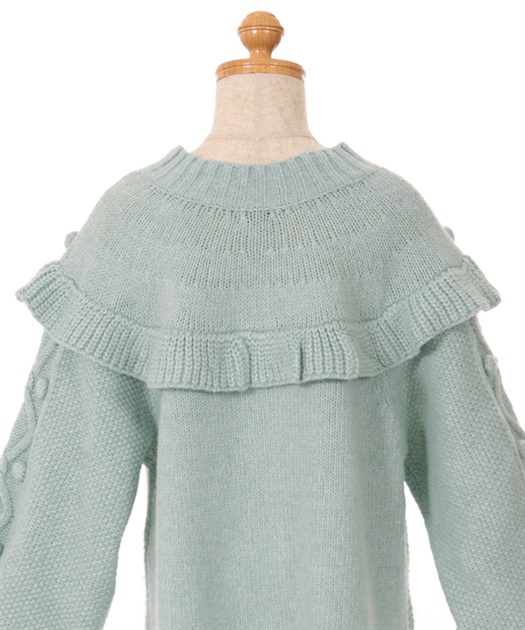 kidsヨーク刺繍ニットワンピース | outlet | axes femme online shop