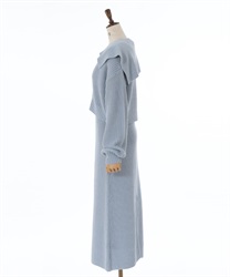 ジップ付ニット×ニットワンピース | outlet | axes femme online
