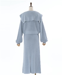 ジップ付ニット×ニットワンピース | outlet | axes femme online ジップ付ニット×ニットワンピース | outlet | axes femme online
